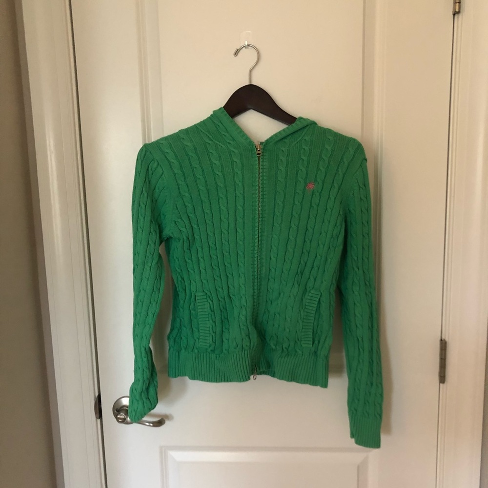 Hooded Lilly Pulitzer Zip Up Sweater